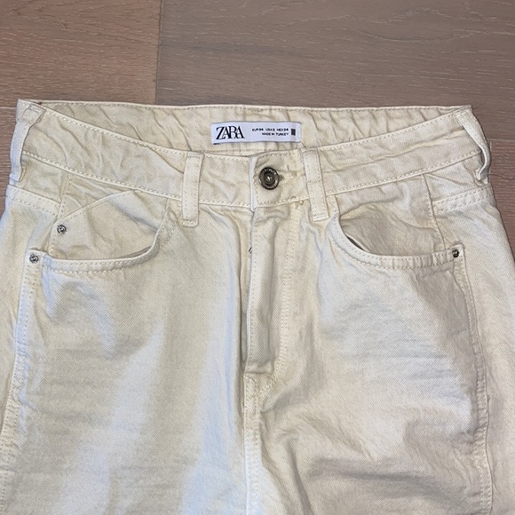 Zara Jeans Zara Cream Color Jeans Poshmark